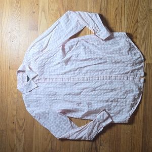 Lafayette 148 New York Pink Button Down Shirt